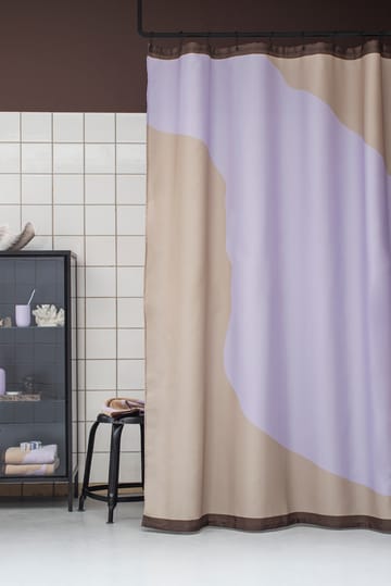 Nova Arte shower curtain 150x200 cm - Sand-lilac - Mette Ditmer