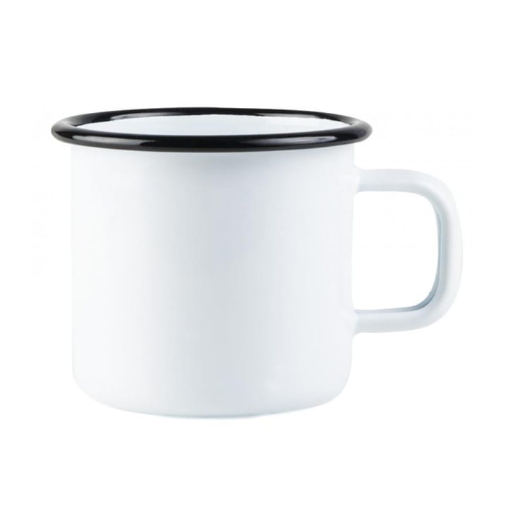 Basic enamel mug 3.7 dl - white - Muurla