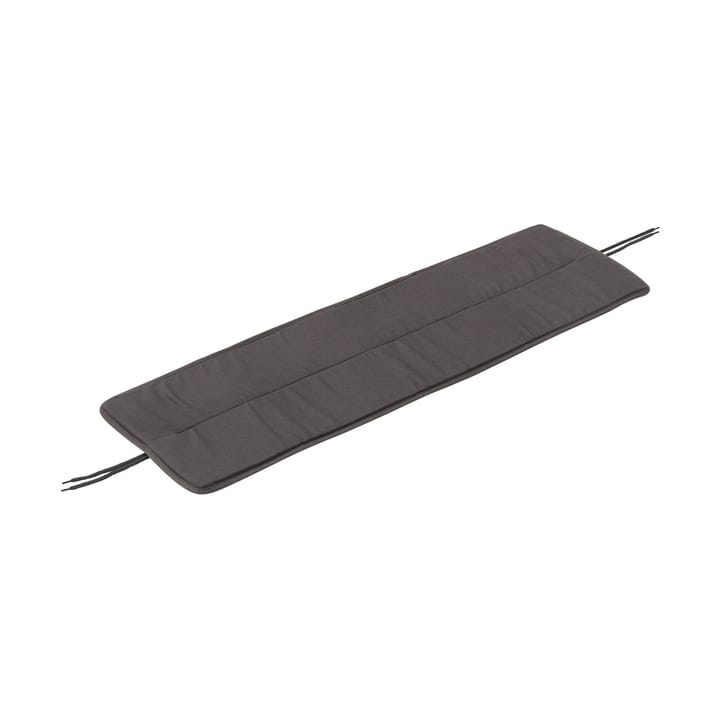 Linear steel bench pad 110x32.5 cm - Dark grey - Muuto