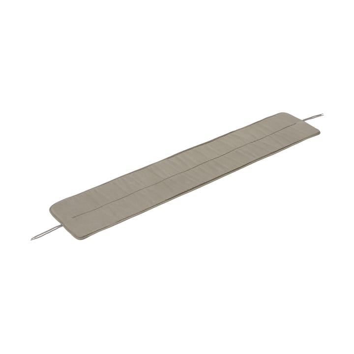 Linear steel bench pad 170x32.5 cm - Light grey - Muuto