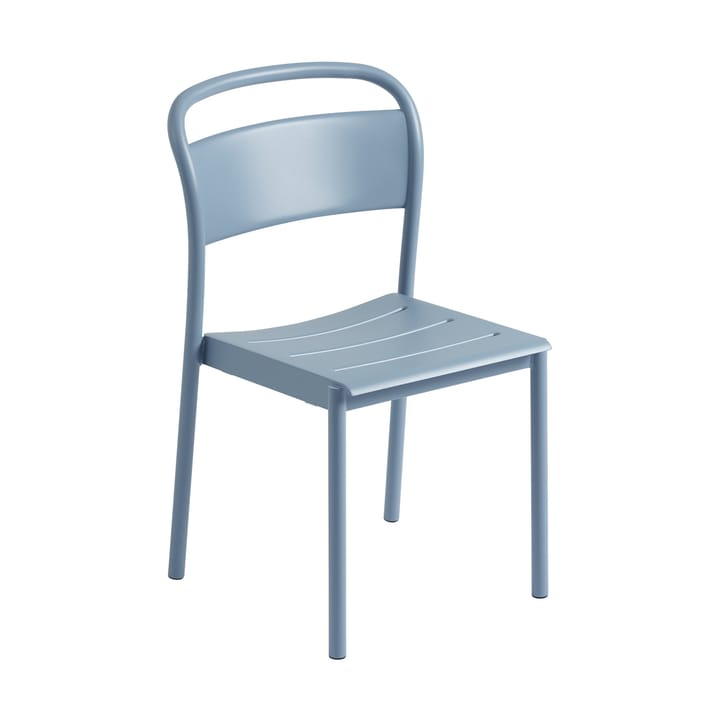 Linear steel side chair - Pale blue - Muuto