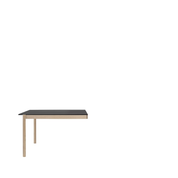 Linear System End Module table - Black-oak 142x120 cm - Muuto