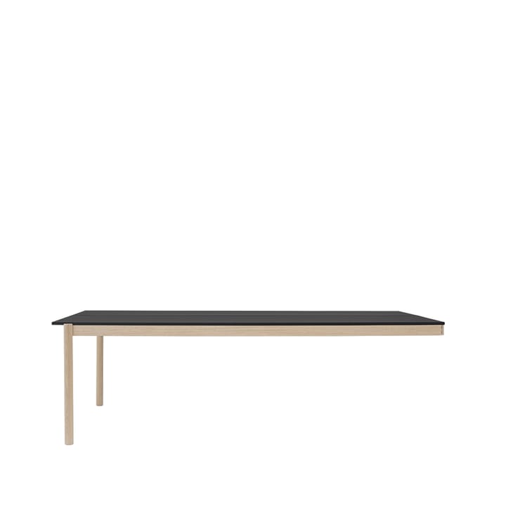 Linear System End Module table - Black-oak 240x142 cm - Muuto