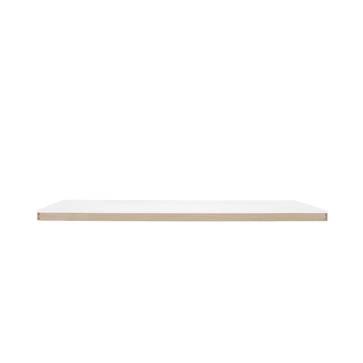 Linear System Middle Module table - White laminate-ABS-oak - Muuto