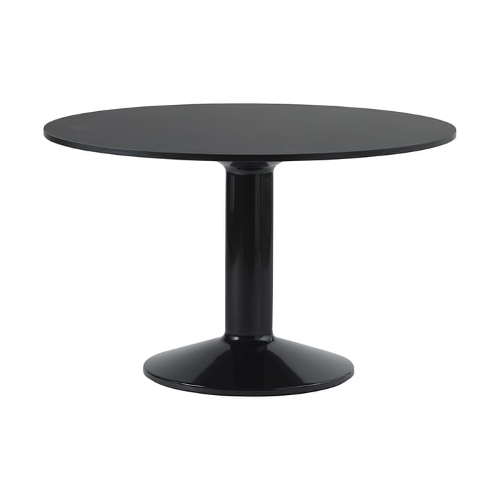 Midst pedestal table Ø120 cm - Black Linoleum-Black - Muuto