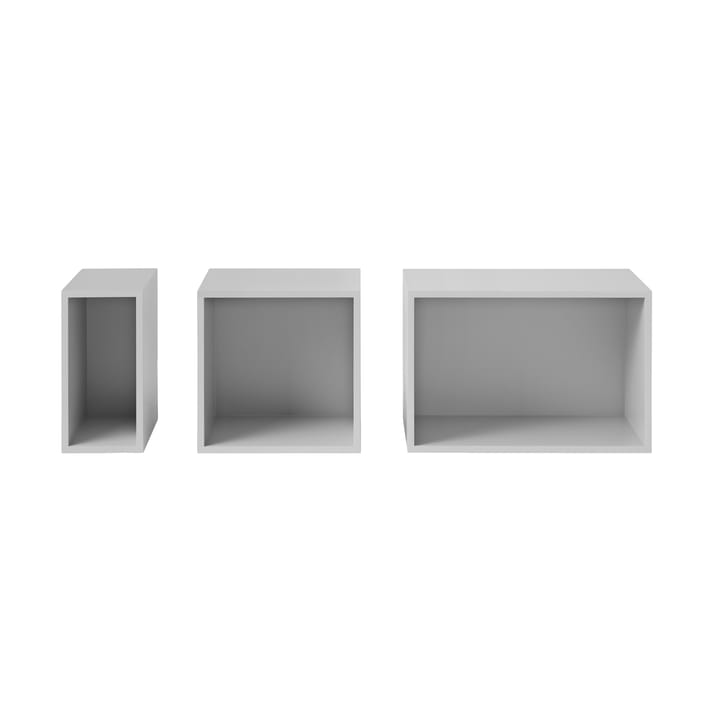 Stacked shelf system backboard light grey - large - Muuto