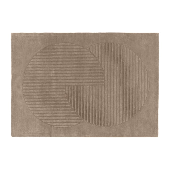 Levels wool rug circles mole - 170x240 cm - NJRD