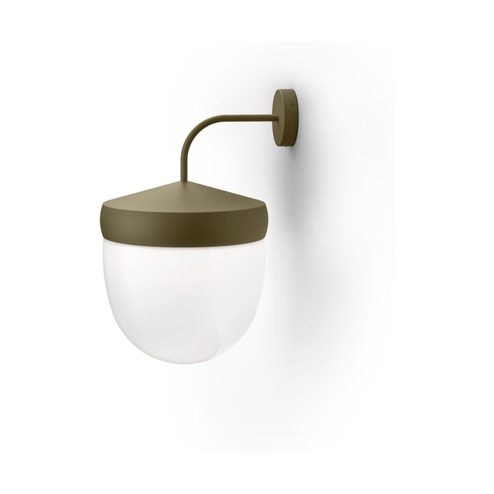 Pan wall lamp frosted 30 cm - Olive grey - Noon