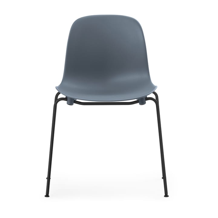 Form Chair stackable chair black legs 2-pack, Blue - undefined - Normann Copenhagen