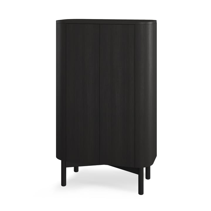 Loud tall cabinet 143 cm - Black painted oak - Northern