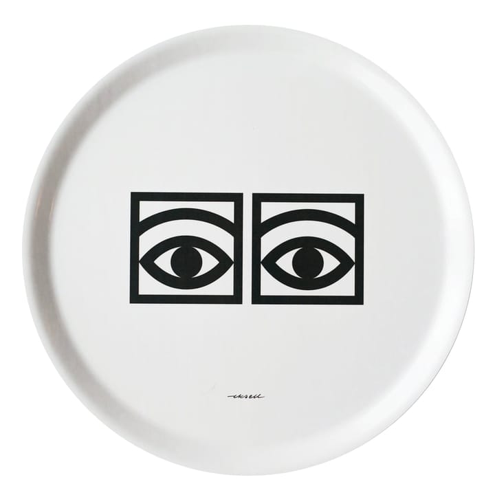 Ögon tray Ø38 cm - white - Olle Eksell