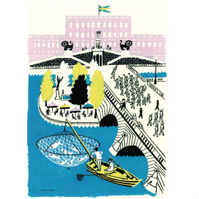 The Stockholm Palace poster - 50x70 cm - Olle Eksell