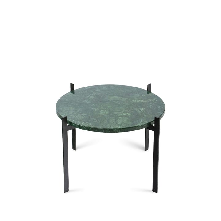 Single Deck tray table - marble green. black stand - OX Denmarq