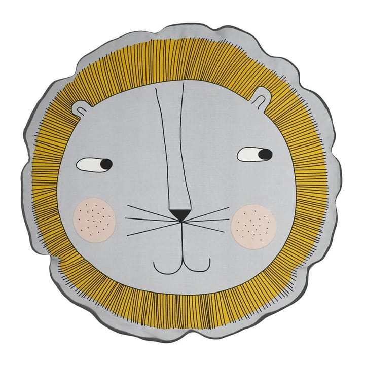 OYOY animal cushion - lion, grey - OYOY