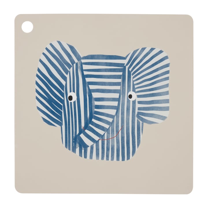 OYOY mini placemat - Erik Elephant - OYOY