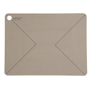 OYOY placemats with print 2-pack - Clay - OYOY
