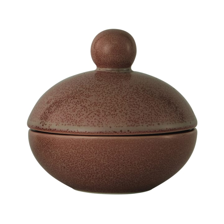 Saga Bonbonniere bowl with lid low Ø8 cm - chocolate - OYOY