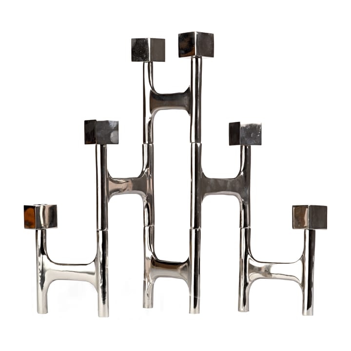 Square Folding candlestick 55x40 cm - Silver - POLSPOTTEN