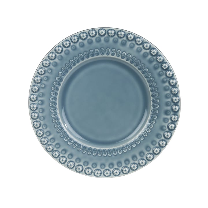 Daisy dessert plate Ø 22 cm - dusty blue - PotteryJo