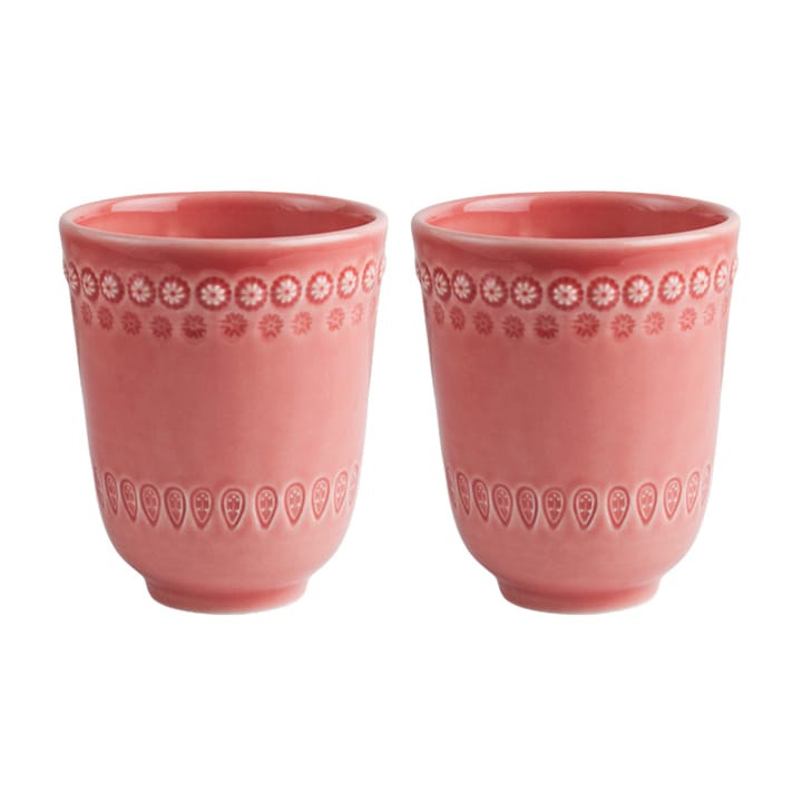 Daisy mug 35 cl 2-pack - rose (pink) - PotteryJo