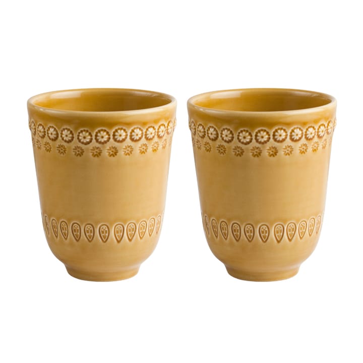 Daisy mug 35 cl 2-pack - sienna (yellow) - PotteryJo