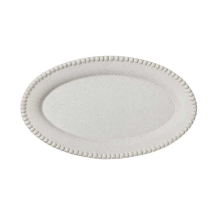 Daria serving plate 35 cm stengods - Cotton white - PotteryJo