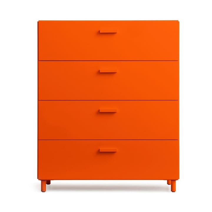 Relief dresser wide with legs 82x92.2 cm orange - undefined - Relief