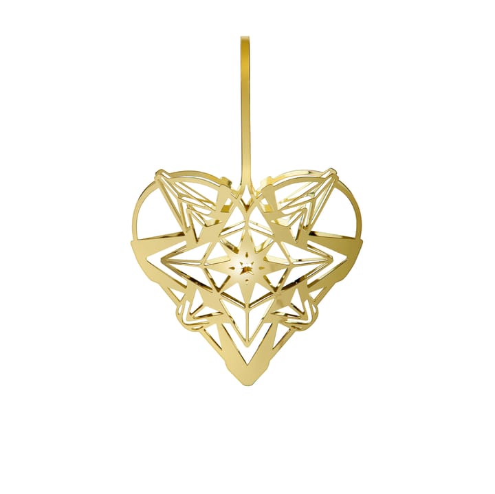 Karen Blixen hanging heart 12.8 cm - gold - Rosendahl