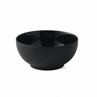 Black Fluted bowl - Ø 15 cm - Royal Copenhagen