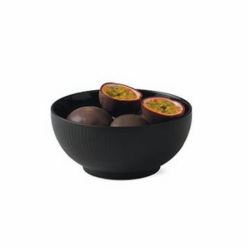 Black Fluted bowl - Ø 15 cm - Royal Copenhagen