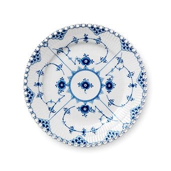 Blue Fluted Full Lace plate - Ø 19 cm - Royal Copenhagen