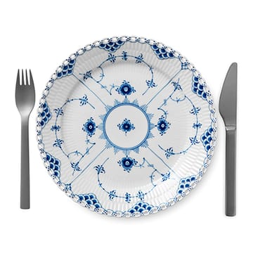 Blue Fluted Full Lace plate - Ø 25 cm - Royal Copenhagen
