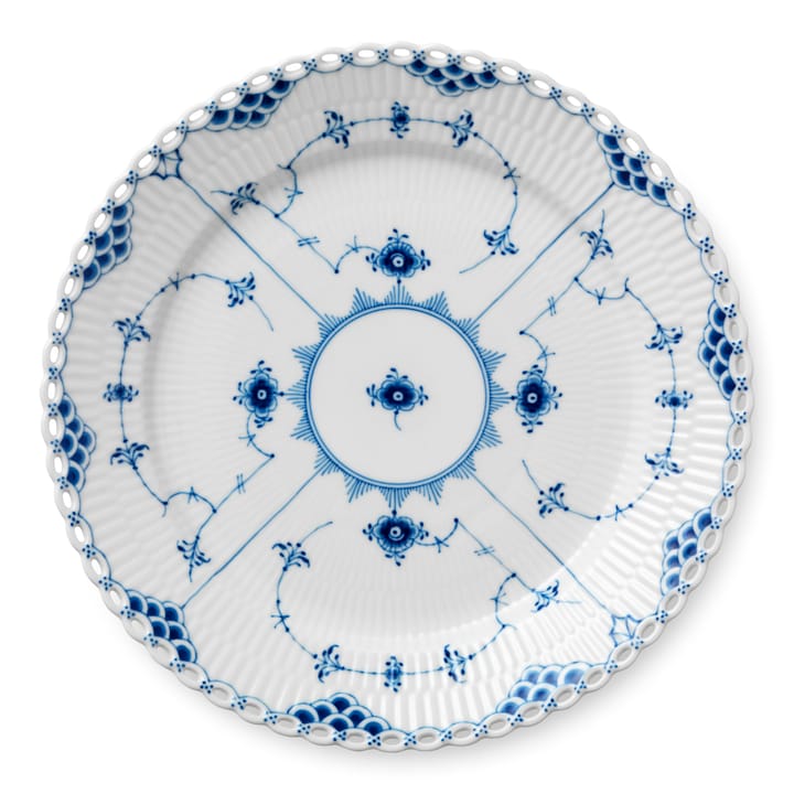 Blue Fluted Full Lace plate - Ø 27 cm - Royal Copenhagen