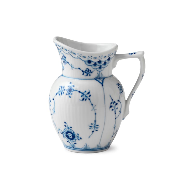 Blue Fluted Half Lace milk jug - 17 cl - Royal Copenhagen