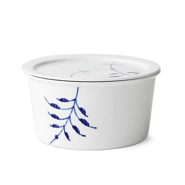 Blue Fluted Mega bowl with lid - 100 cl - Royal Copenhagen