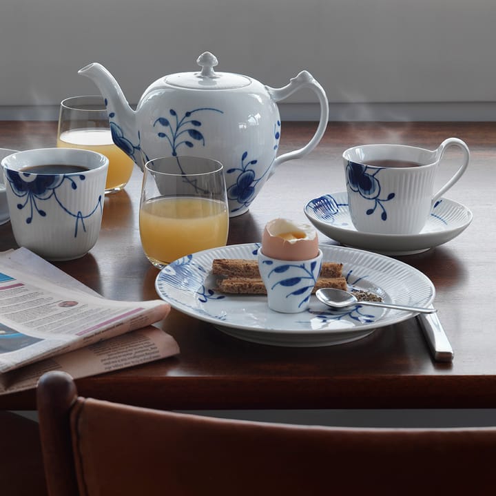 Blue Fluted Mega teacup with saucer - 25 cl - Royal Copenhagen