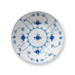 Blue Fluted Plain deep plate - Ø 17 cm - Royal Copenhagen