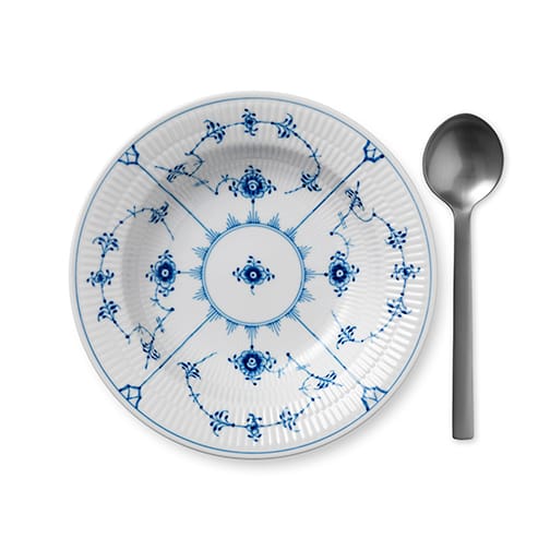 Blue Fluted Plain deep plate - Ø 21 cm - Royal Copenhagen