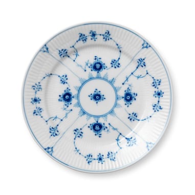 Blue Fluted Plain plate - Ø 19 cm - Royal Copenhagen