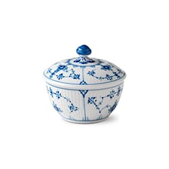 Blue Fluted Plain sugar bowl - 15 cl - Royal Copenhagen