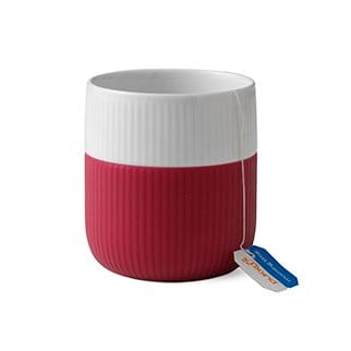 Fluted Contrast mug - raspberry (pink) - Royal Copenhagen