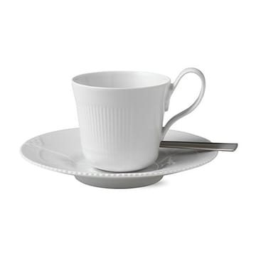 White Elements cup with saucer - 25 cl - Royal Copenhagen