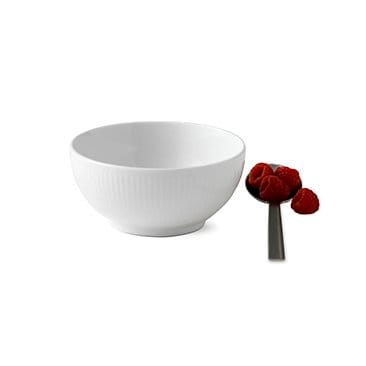 White Fluted bowl - Ø 13 cm - Royal Copenhagen
