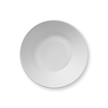 White Fluted deep plate 2 - Ø 17 cm - Royal Copenhagen