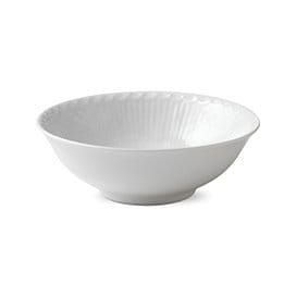 White Fluted Half Lace bowl - 35 cl - Royal Copenhagen
