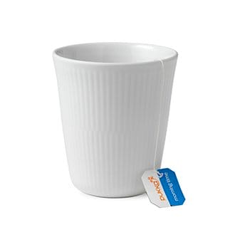 White Fluted thermal mug - 29 cl - Royal Copenhagen