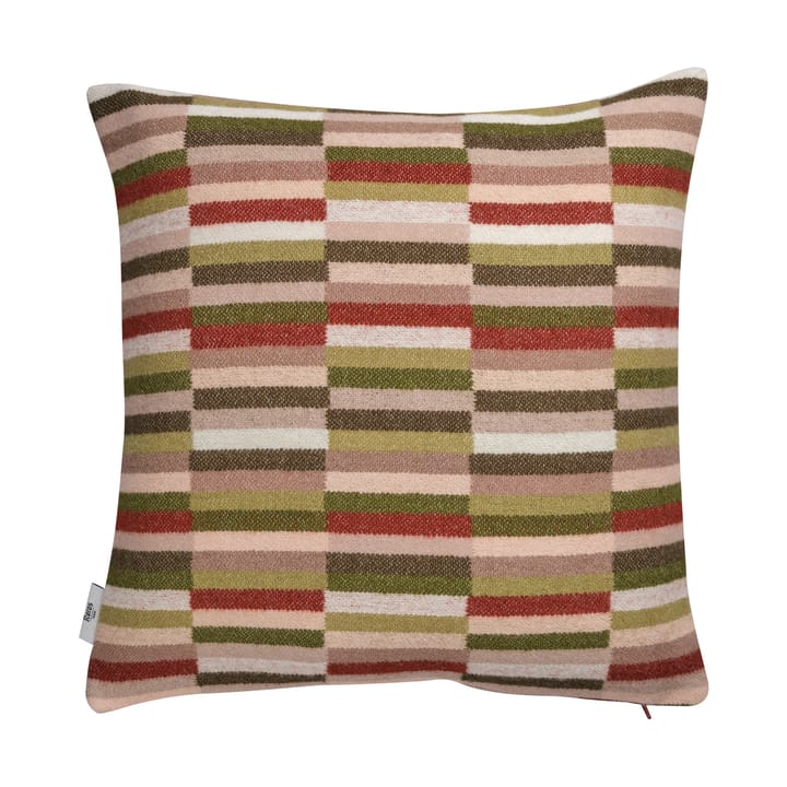 Ida cushion 50x50 cm - Olive burgundy - Røros Tweed