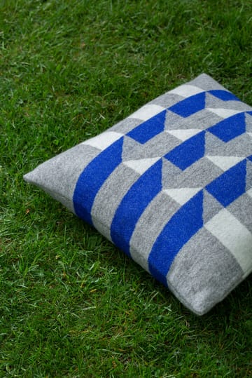 Kvam cushion 50x50 cm - Blue - Røros Tweed