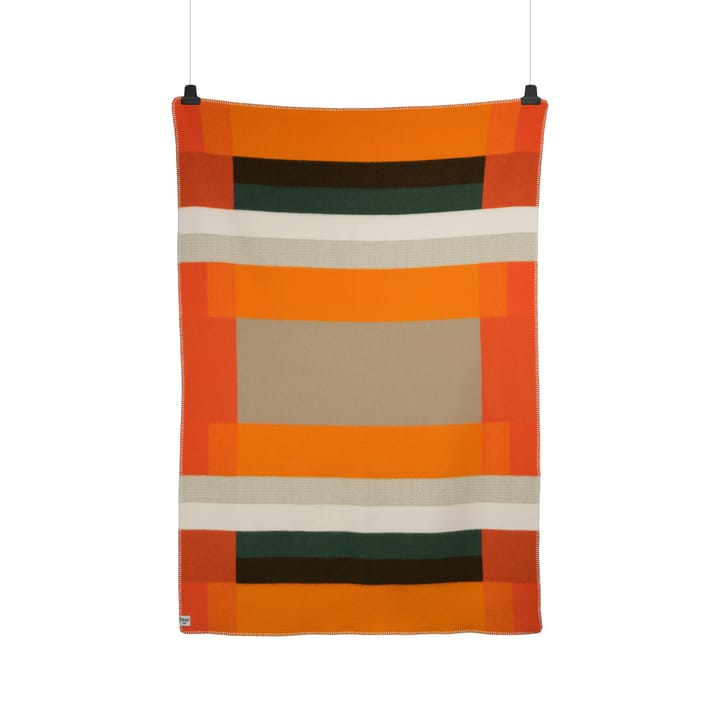 Mikkel blanket 135x200 cm - Orange - R�øros Tweed