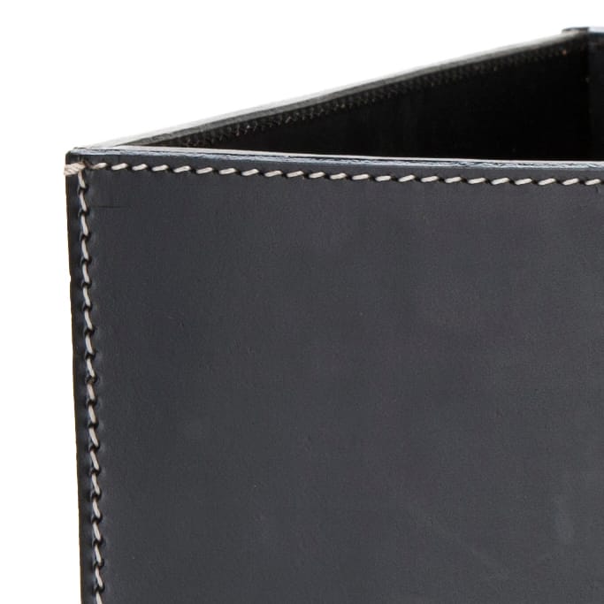Ørskov storage box - black with white stitches - Ørskov